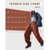 imageYeokou Womens Snow Ski Pants Sherpa Fleece Lined Sweatpants Outdoor Slopes Pockets Relaxed Winter ActivewearBrickred