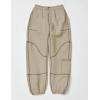 imageYeokou Womens Snow Ski Pants Sherpa Fleece Lined Sweatpants Outdoor Slopes Pockets Relaxed Winter ActivewearKhaki
