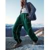 imageYeokou Womens Snow Ski Pants Sherpa Fleece Lined Sweatpants Outdoor Slopes Pockets Relaxed Winter ActivewearTeal