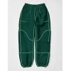 imageYeokou Womens Snow Ski Pants Sherpa Fleece Lined Sweatpants Outdoor Slopes Pockets Relaxed Winter ActivewearTeal