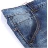 imageYeokou Mens Casual Loose Hip Hop Denim Work Pants Jeans with Cargo PocketsLight Blue