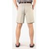 imageYeokou Mens Classic Weekend Oxford Pleated Front Golf ShortsBeige