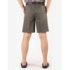 imageYeokou Mens Classic Weekend Oxford Pleated Front Golf ShortsDark Khaki