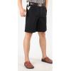 imageYeokou Mens Classic Weekend Oxford Pleated Front Golf ShortsNavy Blue