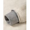 imageYeokou Mens Fashion Warm Fleece Crewneck Sweatshirt Thick Sherpa Lined Pullover TopsLightgrey