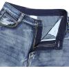 imageYeokou Mens Loose Hip Hop Cropped Jeans Work Denim Shorts with Cargo PocketsStyle11 Light Blue