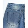 imageYeokou Mens Loose Hip Hop Cropped Jeans Work Denim Shorts with Cargo PocketsStyle13blue