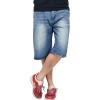 imageYeokou Mens Loose Hip Hop Cropped Jeans Work Denim Shorts with Cargo PocketsStyle13blue
