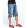 imageYeokou Mens Loose Hip Hop Cropped Jeans Work Denim Shorts with Cargo PocketsStyle13blue