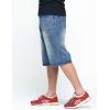 imageYeokou Mens Loose Hip Hop Cropped Jeans Work Denim Shorts with Cargo PocketsStyle13blue