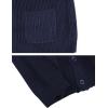imageYeokou Mens Shawl Collar Cardigans Slim Fit Button Cable Knit Black Sweater Pockets2 Blue