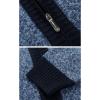 imageYeokou Mens Shawl Collar Cardigans Slim Fit Button Cable Knit Black Sweater PocketsDark Blue