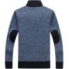 imageYeokou Mens Shawl Collar Cardigans Slim Fit Button Cable Knit Black Sweater PocketsDark Blue