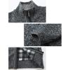 imageYeokou Mens Shawl Collar Cardigans Slim Fit Button Cable Knit Black Sweater PocketsDark Grey