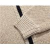 imageYeokou Mens Shawl Collar Cardigans Slim Fit Button Cable Knit Black Sweater PocketsKhaki
