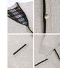 imageYeokou Mens Shawl Collar Cardigans Slim Fit Button Cable Knit Black Sweater PocketsV Neck Khaki