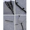 imageYeokou Mens Shawl Collar Cardigans Slim Fit Button Cable Knit Black Sweater PocketsV Neck Lightgrey