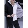 imageYeokou Mens Zip Up Hoodies Winter Heavyweight Jackets Sherpa Fleece Lined Warm CoatsBlackXL