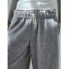 imageYeokou Women Brushed Ribbed Knit Pants Casual Wide Leg Pants Lounge Elastic Waist Pajama TrousersGrey
