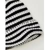 imageYeokou Women Stripe Beanie Cuffed Rollup Skull Cap Fall Winter Casual Warm Stretchy Knit HatBlack