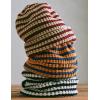 imageYeokou Women Stripe Beanie Cuffed Rollup Skull Cap Fall Winter Casual Warm Stretchy Knit HatOrange