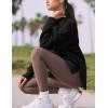 imageYeokou Womens Fleece Jacket Coat Sherpa Lined Half Zip Sweatshirt Fall Winter Fuzzy Long Sleeve Pullover Outfits with PocketsBlack
