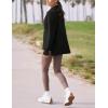 imageYeokou Womens Fleece Jacket Coat Sherpa Lined Half Zip Sweatshirt Fall Winter Fuzzy Long Sleeve Pullover Outfits with PocketsBlack