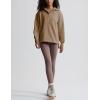 imageYeokou Womens Fleece Jacket Coat Sherpa Lined Half Zip Sweatshirt Fall Winter Fuzzy Long Sleeve Pullover Outfits with PocketsKhaki