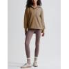 imageYeokou Womens Fleece Jacket Coat Sherpa Lined Half Zip Sweatshirt Fall Winter Fuzzy Long Sleeve Pullover Outfits with PocketsKhaki