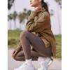 imageYeokou Womens Fleece Jacket Coat Sherpa Lined Half Zip Sweatshirt Fall Winter Fuzzy Long Sleeve Pullover Outfits with PocketsKhaki