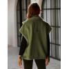 imageYeokou Womens Fleece Vest Casual Sleeveless Button Down Winter Warm Sherpa Jacket with PocketsArmygreen