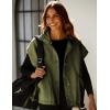 imageYeokou Womens Fleece Vest Casual Sleeveless Button Down Winter Warm Sherpa Jacket with PocketsArmygreen