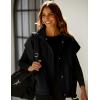 imageYeokou Womens Fleece Vest Casual Sleeveless Button Down Winter Warm Sherpa Jacket with PocketsBlack