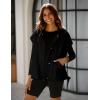 imageYeokou Womens Fleece Vest Casual Sleeveless Button Down Winter Warm Sherpa Jacket with PocketsBlack