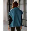imageYeokou Womens Fleece Vest Casual Sleeveless Button Down Winter Warm Sherpa Jacket with PocketsBlue