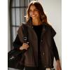 imageYeokou Womens Fleece Vest Casual Sleeveless Button Down Winter Warm Sherpa Jacket with PocketsBrown