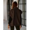 imageYeokou Womens Fleece Vest Casual Sleeveless Button Down Winter Warm Sherpa Jacket with PocketsBrown