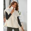 imageYeokou Womens Fleece Vest Casual Sleeveless Button Down Winter Warm Sherpa Jacket with PocketsCream