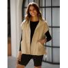 imageYeokou Womens Fleece Vest Casual Sleeveless Button Down Winter Warm Sherpa Jacket with PocketsKhaki