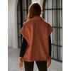 imageYeokou Womens Fleece Vest Casual Sleeveless Button Down Winter Warm Sherpa Jacket with PocketsRust
