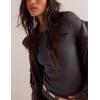 imageYeokou Womens Henley Tunic Shirts Long Sleeve Ribbed Crewneck Button Tops Slim Fit Fall OutfitsDarkgray