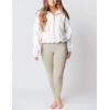 imageYeokou Womens Polar Fleece Sweatshirt Pullover HalfZip Cropped Pockets Casual Workout Jacket Coat Winter WarmWhite