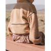 imageYeokou Womens Sherpa Fleece Jackets Stand Collar Zip Up Fall Winter Casual 2025 Fuzzy Coats with PocketsBrown
