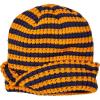 imageYeokou Women Stripe Beanie Cuffed Rollup Skull Cap Fall Winter Casual Warm Stretchy Knit HatOrange