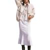 imageYeokou Womens Sherpa Fleece Jackets Stand Collar Zip Up Fall Winter Casual 2025 Fuzzy Coats with PocketsWhite