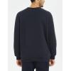 imageYeokou Mens Fleece Sweatshirt Sherpa Lined Crewneck Basic Winter Thick Pullover TopsNavy