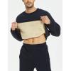 imageYeokou Mens Fleece Sweatshirt Sherpa Lined Crewneck Basic Winter Thick Pullover TopsNavy