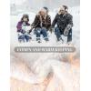 imageYeokou Mens Fleece Sweatshirt Sherpa Lined Crewneck Basic Winter Thick Pullover TopsZbeige