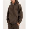 imageYeokou Mens Tracksuits 2 Piece Sweatsuits Pullover Hoodie Athletic Sweatpants Joggers SetsCoffeebrown