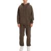 imageYeokou Mens Tracksuits 2 Piece Sweatsuits Pullover Hoodie Athletic Sweatpants Joggers SetsCoffeebrown
